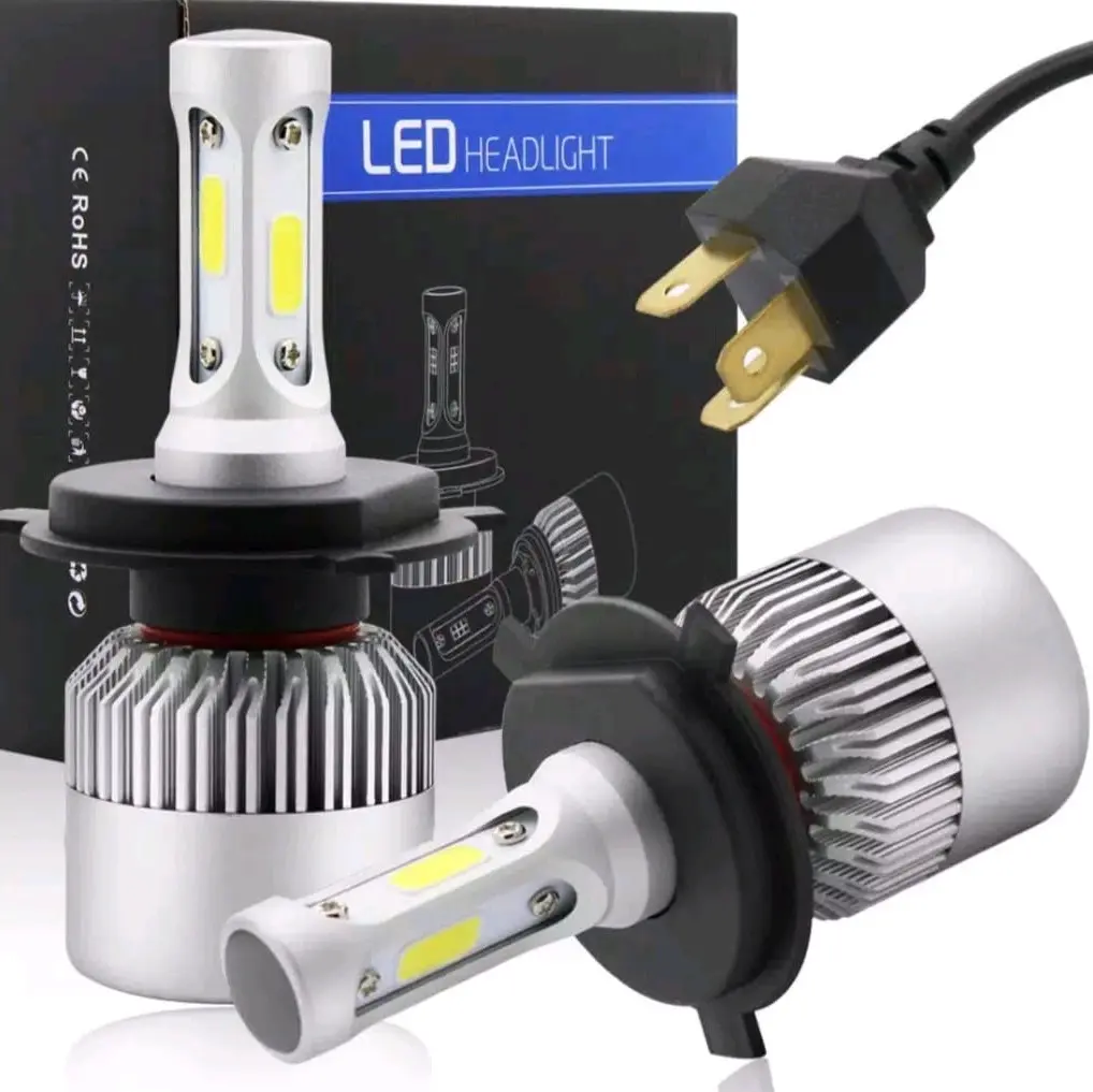 2 PCS Lampu Mobil LED H4 72w COB TERANG 8-48V Variasi avanza xenia agya sigra l300 grandmax calya civic march truk dll Car