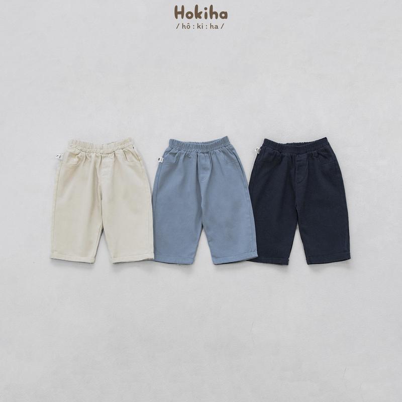 Hokiha Q169- Quần kaki ống rộng cho bé trai bé gái vải kaki mềm mịn thoáng mát size từ 8-17kg