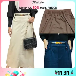 SKIRT A LINE ROK A PANJANG PARAGUAY TEBAL ADEM NYAMAN MELAR