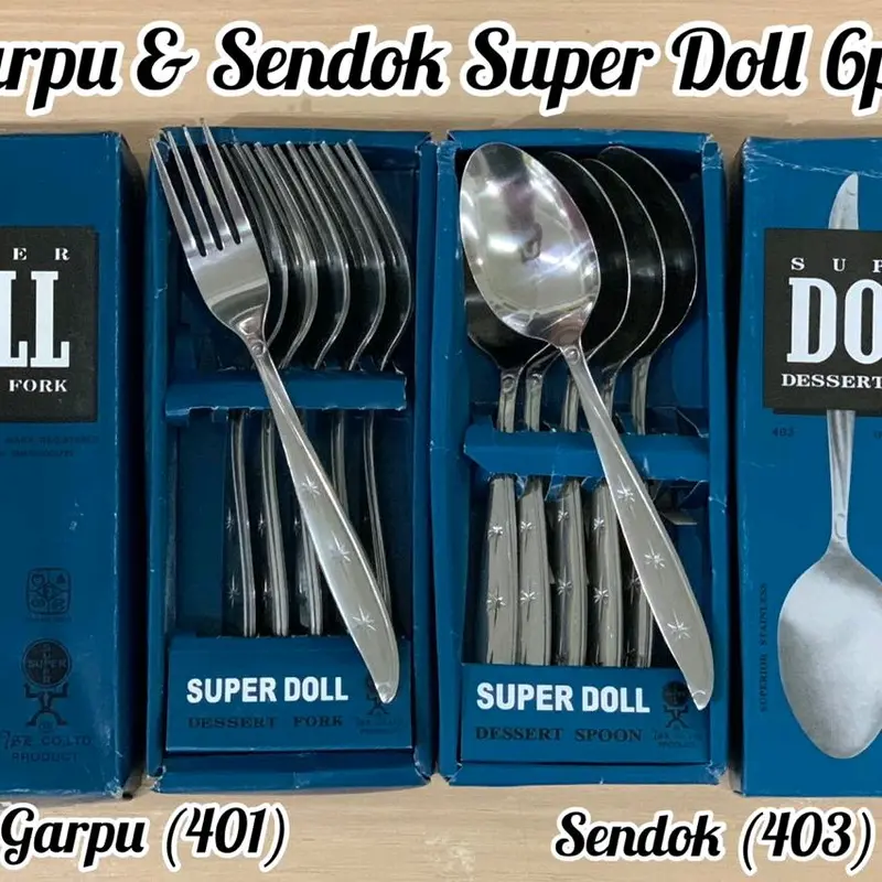 Sendok dan Garpu Doll untuk Dapur - Perlengkapan Makan - Kitchenware 0