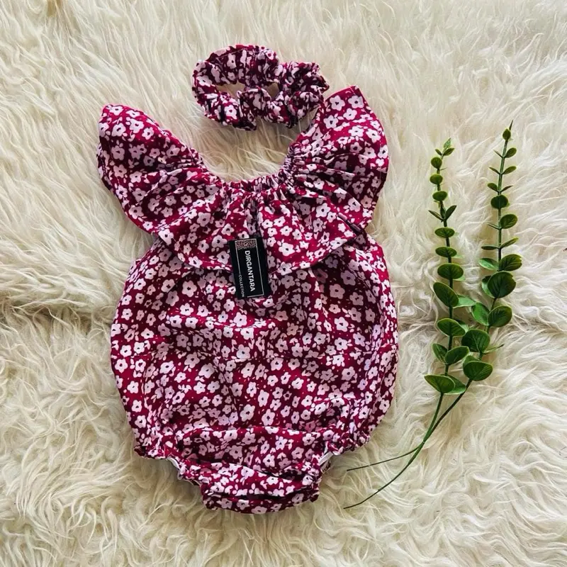 JUMSUIT baby/jumper bahan rayon/NO KANCING/adem Katun Bayi Perempuan Newborn Cewek