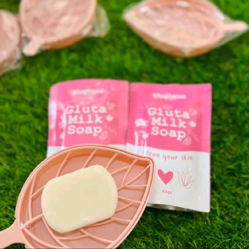 GLUGHAVA GLUTA MILK SOAP 60GR | SABUN GLUTA | BODY SOAP | MEMBERSIHKAN BADAN | MENCERAHKAN 3