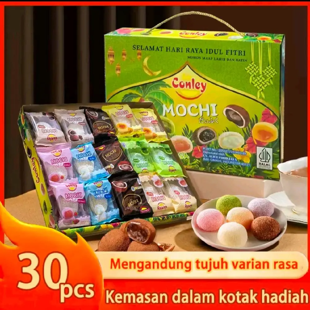 hampers Mochi Mix 7 Rasa. isi 30 pcs per box. Snack