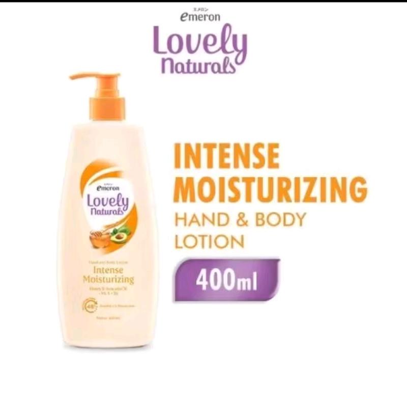 Emeron Lovely Natural Hand and Body Lotion 400ml - Melembapkan Mencerahkan Kulit Tubuh 4