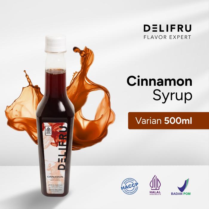 Gambar Delifru Cinnamon Syrup 500 Ml - Sirup Kayu Manis Premium dari Bubuqu Powder Kota Surabaya Tokopedia