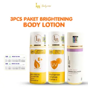[ISI 3 BOTOL] Lotion 10% Alpha Arbutin BPOM Lotion Siang + Malam + Body Serum 100ml