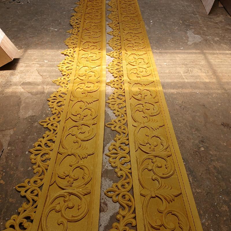 Poni decorasi wedding ful ukiran spon, Harga untuk ukuran pnjang 1 mtr 1