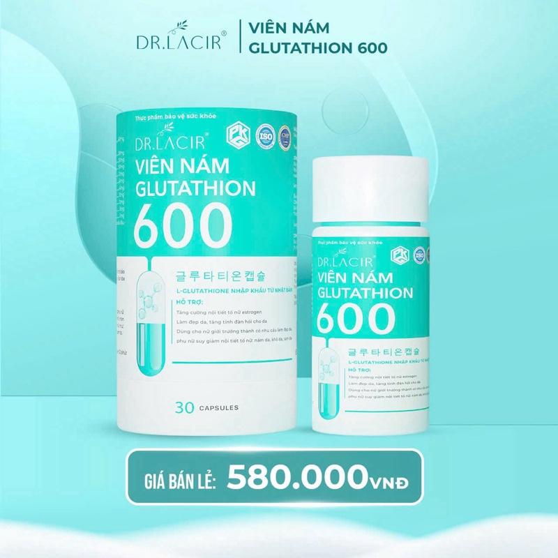    COMBO TRẢI NGHIỆM   - 02 Hộp Viên Uống Glutathion 600 hỗ trợ trắng da cân bằng nội tiết nữ 