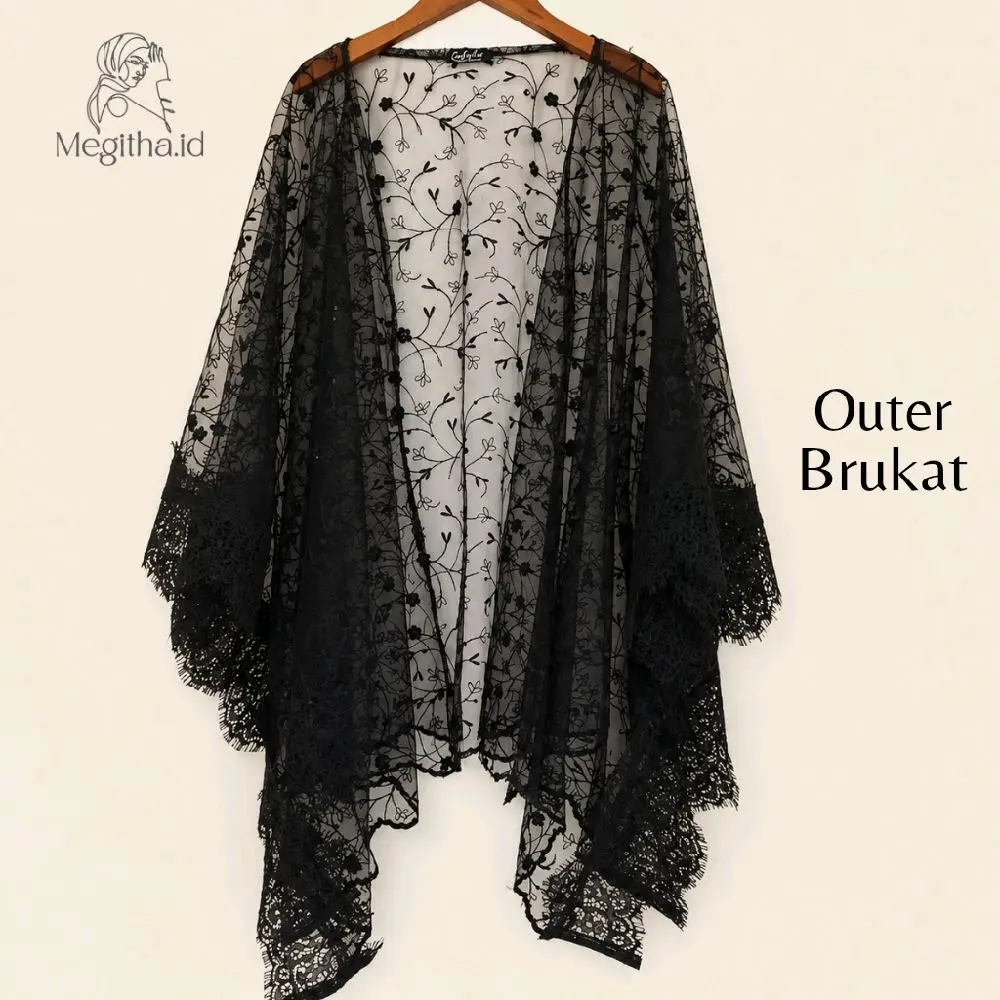 outer brukat | cardigan brukat | outer kebaya | brukat renda