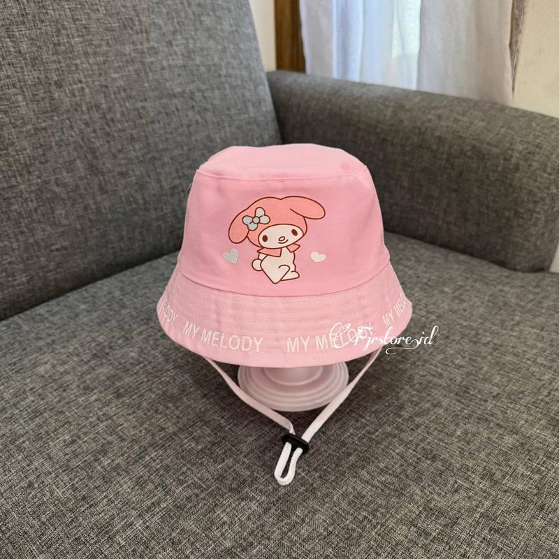 Topi Bucket Anak Perempuan Laki-laki Kuromi, Melody, dan Cinnamoroll 7