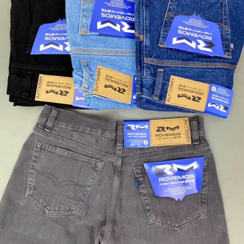 Celana Jeans Jumbo Big Size Panjang Pria ROVEMOS Original Model Standar Reguler Size 39 sampai 44 7