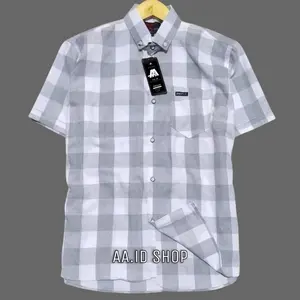Kemeja Flanel Pria Lengan Pendek Casual Distro Original Apparel Eklusif Kotak 2025