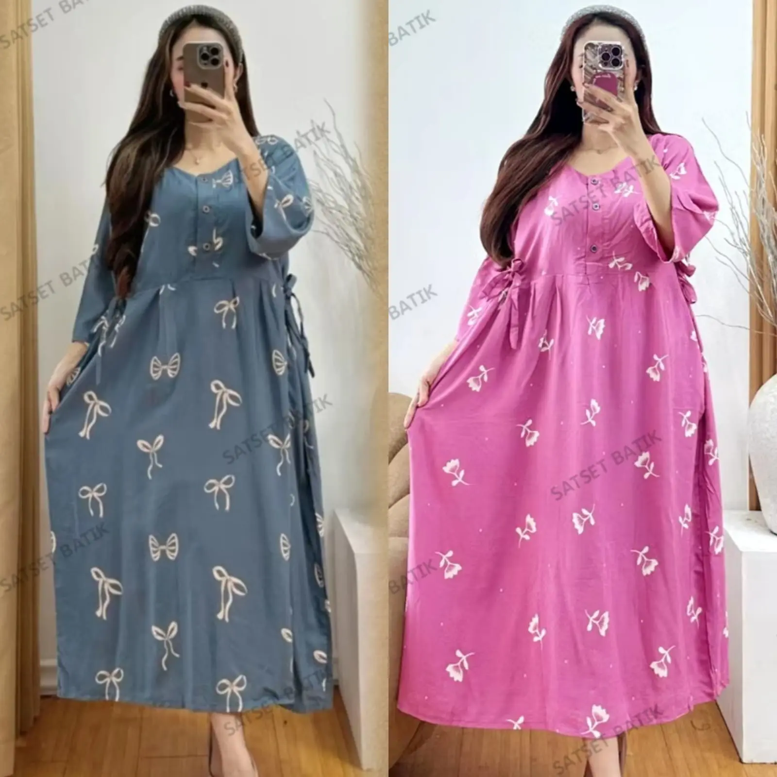 Pita abu - Mawar pink