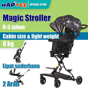 Stroller Baby 2 Arah Kereta Dorong Bayi Traveling Dilipat (Bisa Duduk Dan Berbaring) Children Kids Kursi lipat