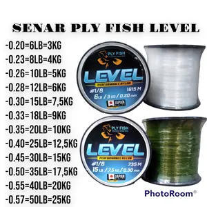 SENAR PANCING PLY FISH LEVEL CELAR&HIJAU SPOOL BESAR 0.20-0.57 TERMURAH BEST SELLER