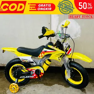 SEPEDA ANAK COWO BMX CROSS 12 16 18 INCH ATLANTIS (GAS BERSUARA)(BAN JUMBO) - By : Atlantis Group-Outdoor