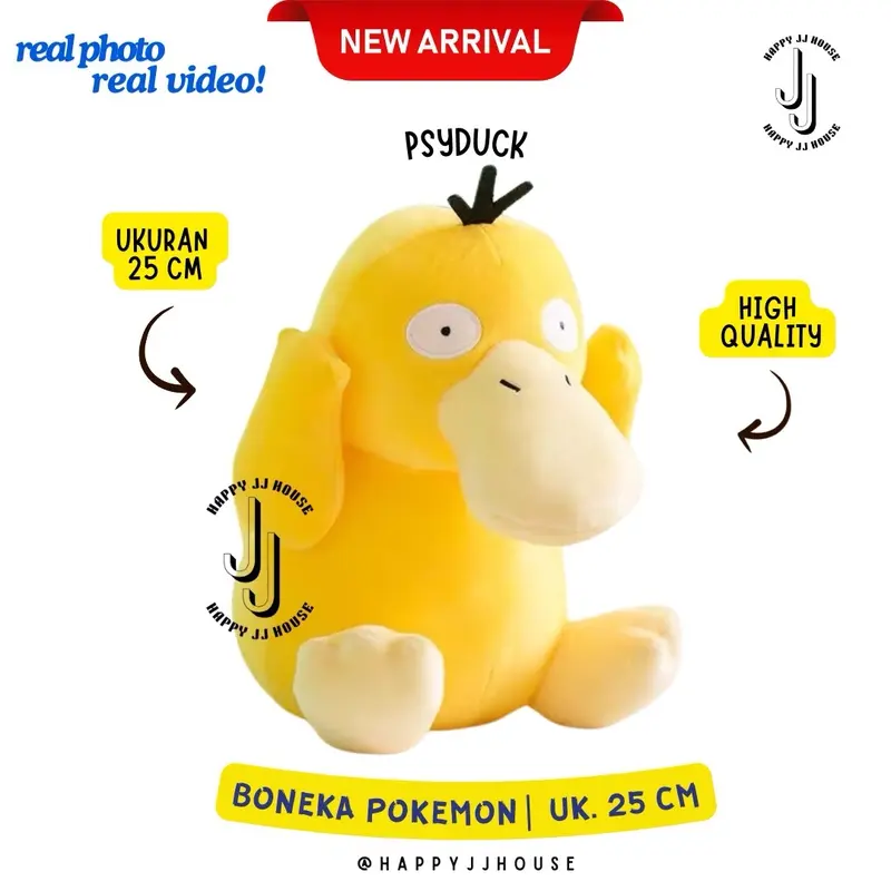 [HAPPYJJ] Boneka Pokemon Pikachu ukuran 25cm - Mainan Boneka - Toys, Dolls 2