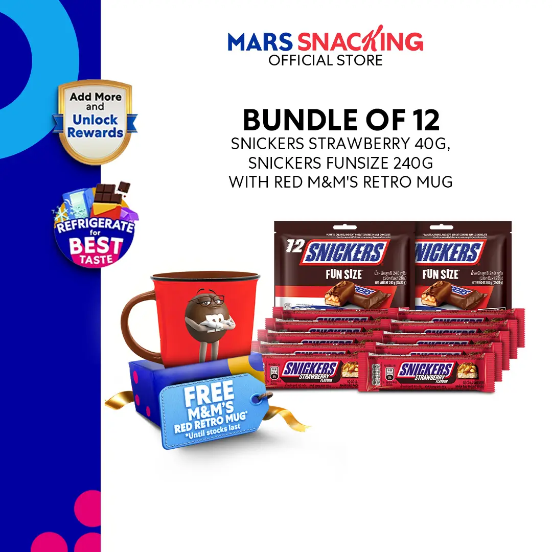 SNICKERS with Red M&M's Retro Mug
