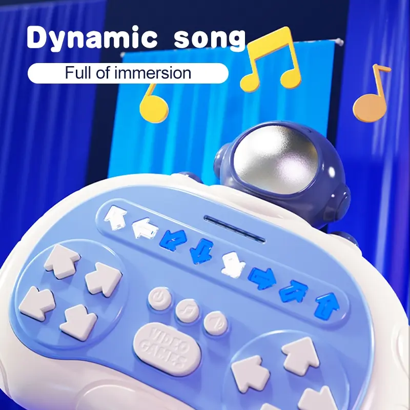 Pop It Push Bubble Game Mainan Anak-anak Mesin Permainan Genggam Tari Jari Elektronik Mainan Fidget Latihan Sensorik Tangan-Mata Hadiah 4