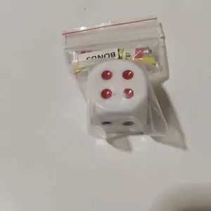 Dadu Ukuran Besar Mainan Monopoli Ular Tangga Ludo Dice Putih Bening 16mm 18mm 20mm 25mm Game Permainan Plastik Toys