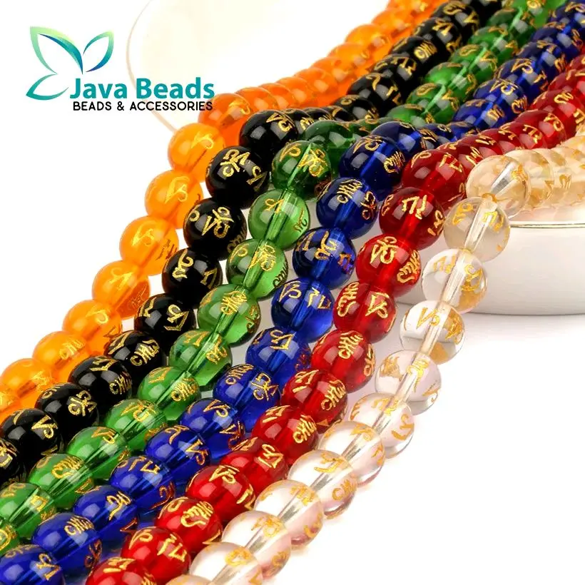 Manik Batu Mantra Beads Agate Bahan gelang Emas terbaru