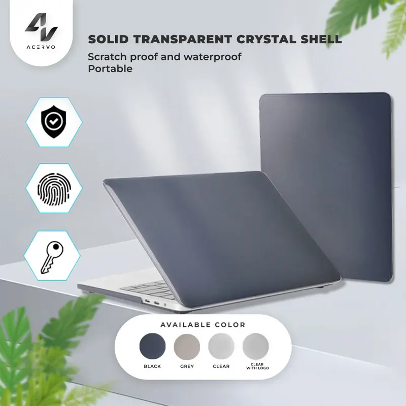 Crystal Case Clear Hard Case Bening Transparan Compatible with M*cB00k Pro 13” / Air 13” 13.6” M1 M2 M3 2020 2021 2022 2023 2024 1