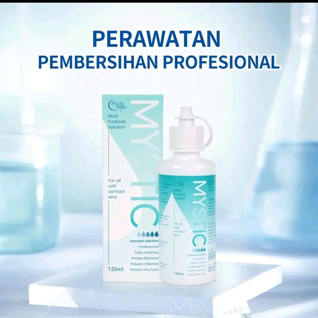 mysticeyes cairan softlens comfort air 60/120ml pembersih contact lens Soflen