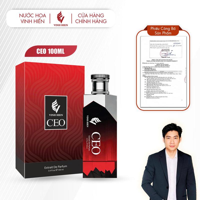 Nước Hoa Nam CEO 100ml ( Extrait De Parfum ) - V VINH HIEN - xịt thơm cosmetic
