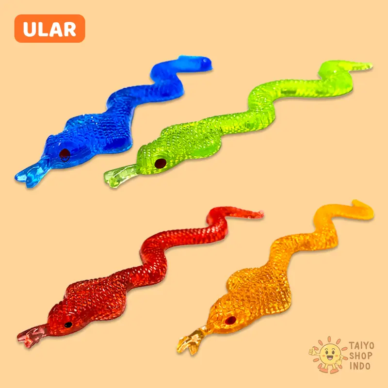 TAIYO Mainan Anak Splat Sticky Toys Animal Hewan Tempel Jelly Wall Tembok Dinding 7