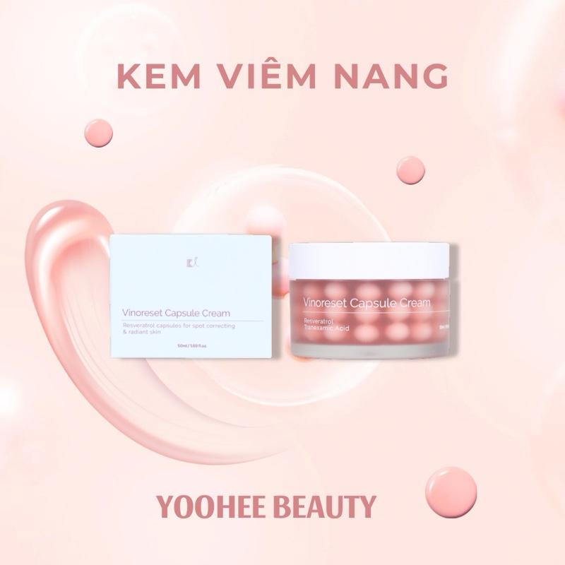  K1 : kem dưỡng viên nang kép  hỗ trợ làm sáng da mờ nám KI Vinoreset dưỡng da chuyên sâu 