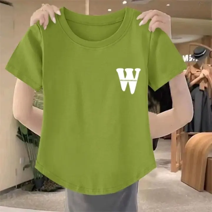 Baju Wanita Oblong - Bahan Spandek Distro - Baju Lengan Pendek - Atasan - Baju Kasual - T-shirt COD 3