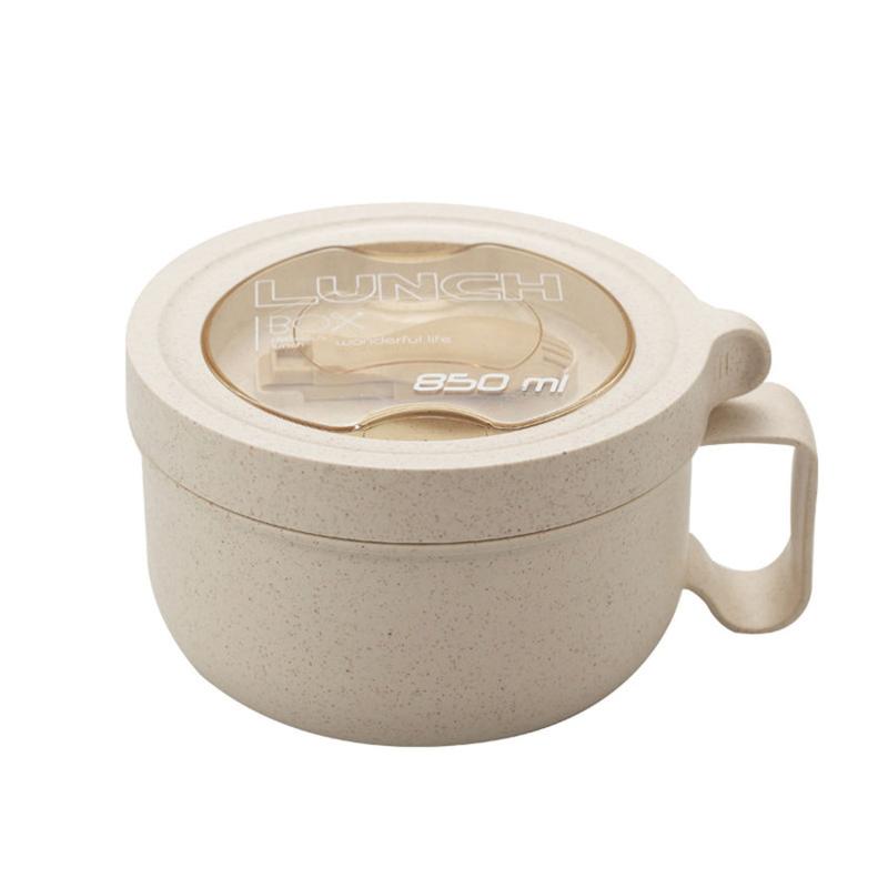 Product Introduction of wheat straw tableware noodle bowl microwaveable with lid easy to wash fast food cups 11