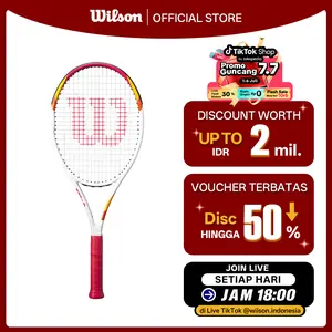 8.8 ON SALE | Wilson SIX ONE Raket Tenis Recreational Tennis Racket Grip Size 2 Bahan Fused Graphite (Strung) - WR125010U