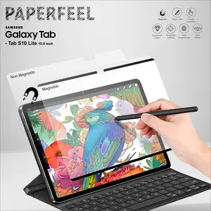 Paper Feel Like Magnetic/Non untuk Samsung Galaxy Tab S10 Lite 10.9 Inch 2025 5G / Wifi Anti Gores Screen Protector Paperfilm