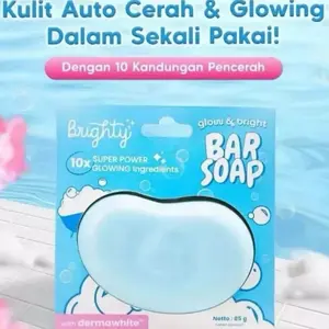 Brighty Glow & Bright Bar Soap Sabun Pencerah Sabun Whitening