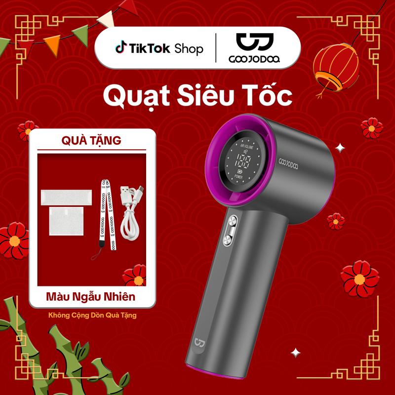  【GOOJODOQ*KOL KOC 2024 Quạt cầm tay tốc độ cao tặng nhãn dán kim cương  mới ngoài trời di động 100 tốc độ màn hình kỹ thuật số turbo mini Usb Mobile 