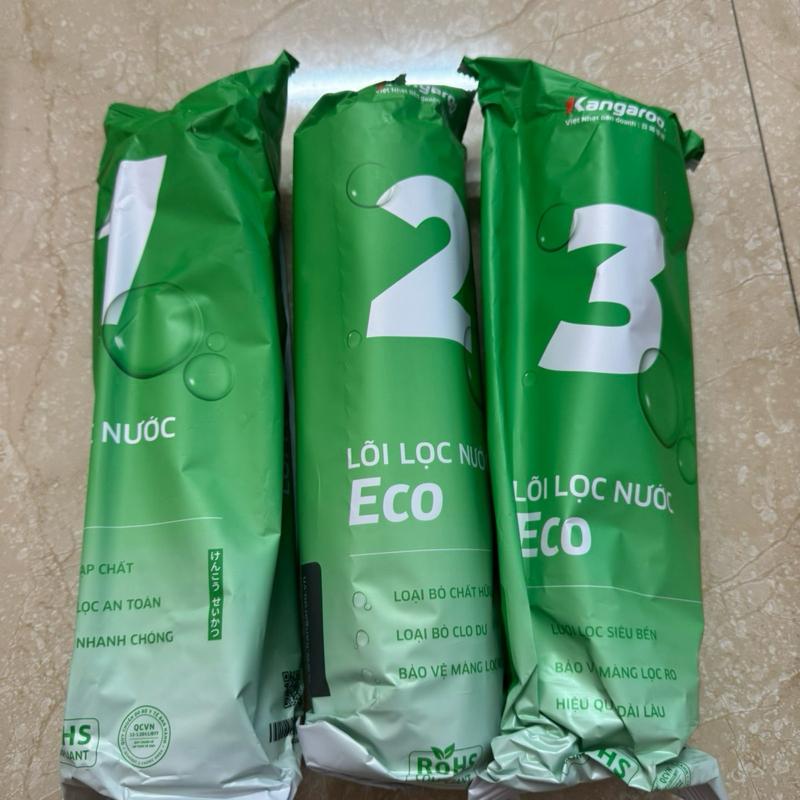 Bộ Lõi lọc nước Kangaroo - Lõi 1/2/3 - cam kết của kangaroo