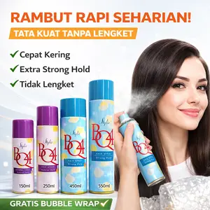 BQ4 Hair Styling Spray Sanggul Rambut Salon Tahan Lama