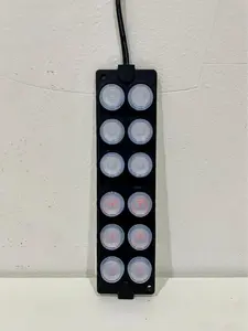 Lampu LED Kolong 12 Mata Kedip Strobo Flash Kedap Kedip Blitz DC 12 Volt / 24 Volt Motor Mobil Truk DC 12V 24V