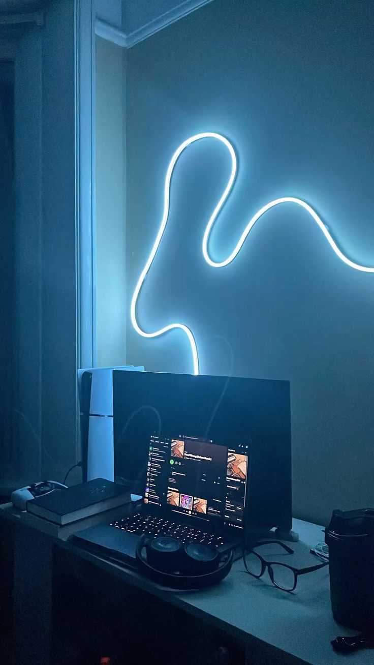 [48] Lampu Dekorasi Strip LED Neon Flex 220V 1-5 Meter Mudah Dibentuk Detak Jantung Fleksible bikin kamar cakep