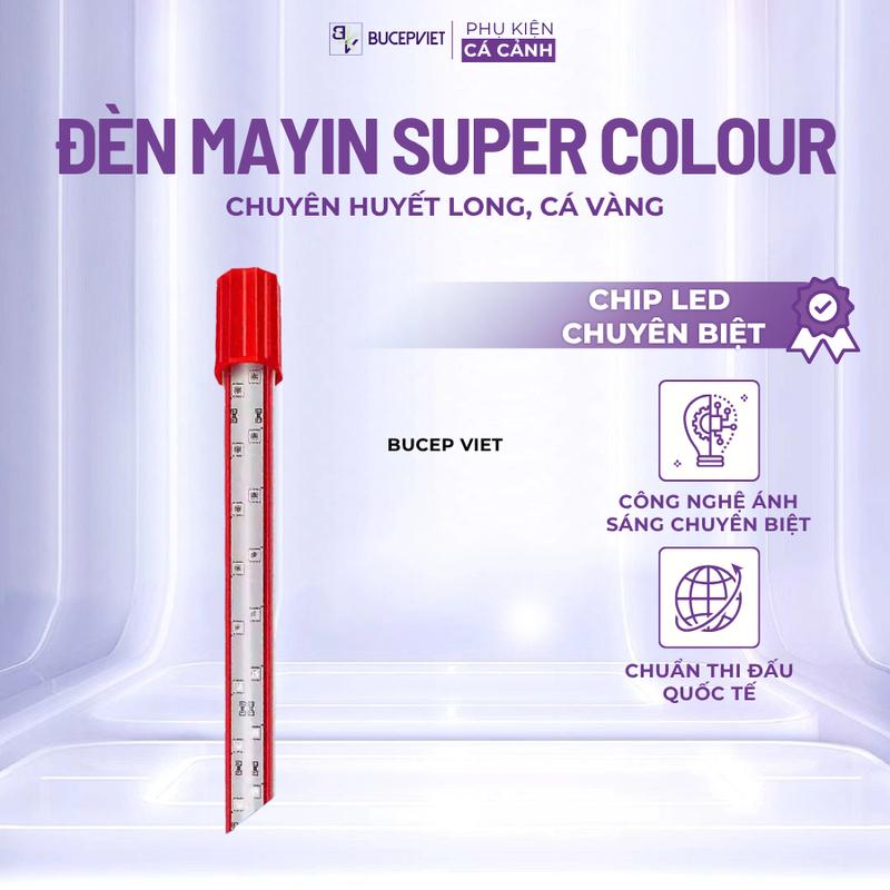  Đèn MAYIN Super Colour Thế Hệ 3 Ánh Sáng Nổi Bật Cá Rồng Cá Vàng Cá Chép Đủ kícḣ Thước 