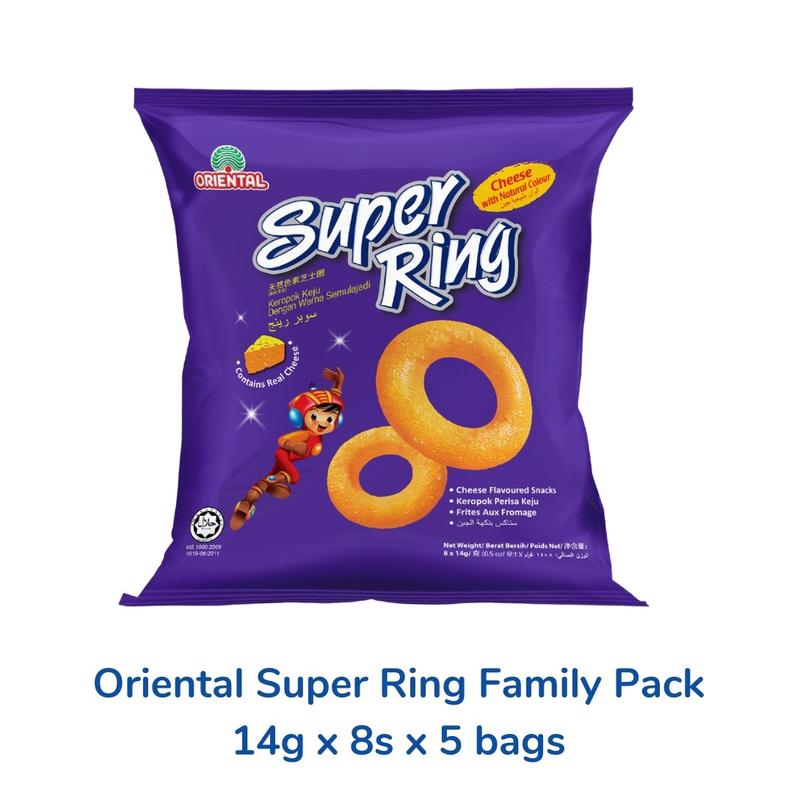(Bundle of 5) Oriental Super Ring Family Pack (5 Big Pack x 8 Packets ...