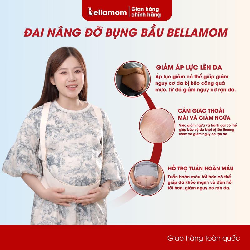   COMBO TIẾT KIỆM  Combo 2 đai đỡ bụng bầu giảm đau lưng giảm áp lực vùng xương chậu - Bellamom 