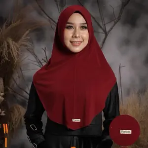 ASNUR JAYA KERUDUNG/WINA SEMI/JERSY PREMIUM/SIZE STANDAR/ADEM/ Wanita Instan Muslim Jilbab
