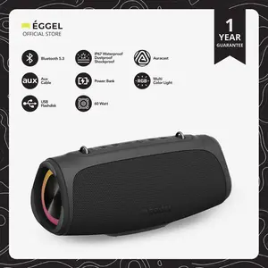 Eggel Terra 3 Max Waterproof Bluetooth Speaker with RGB Lights