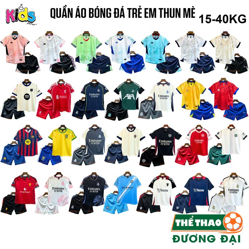 Quần Áo Bóng Đá Trẻ Em Siêu Cưng Thun Mè Thoáng Khí Đồ Đá Banh Cho Bé Thể Thao Đương Đại