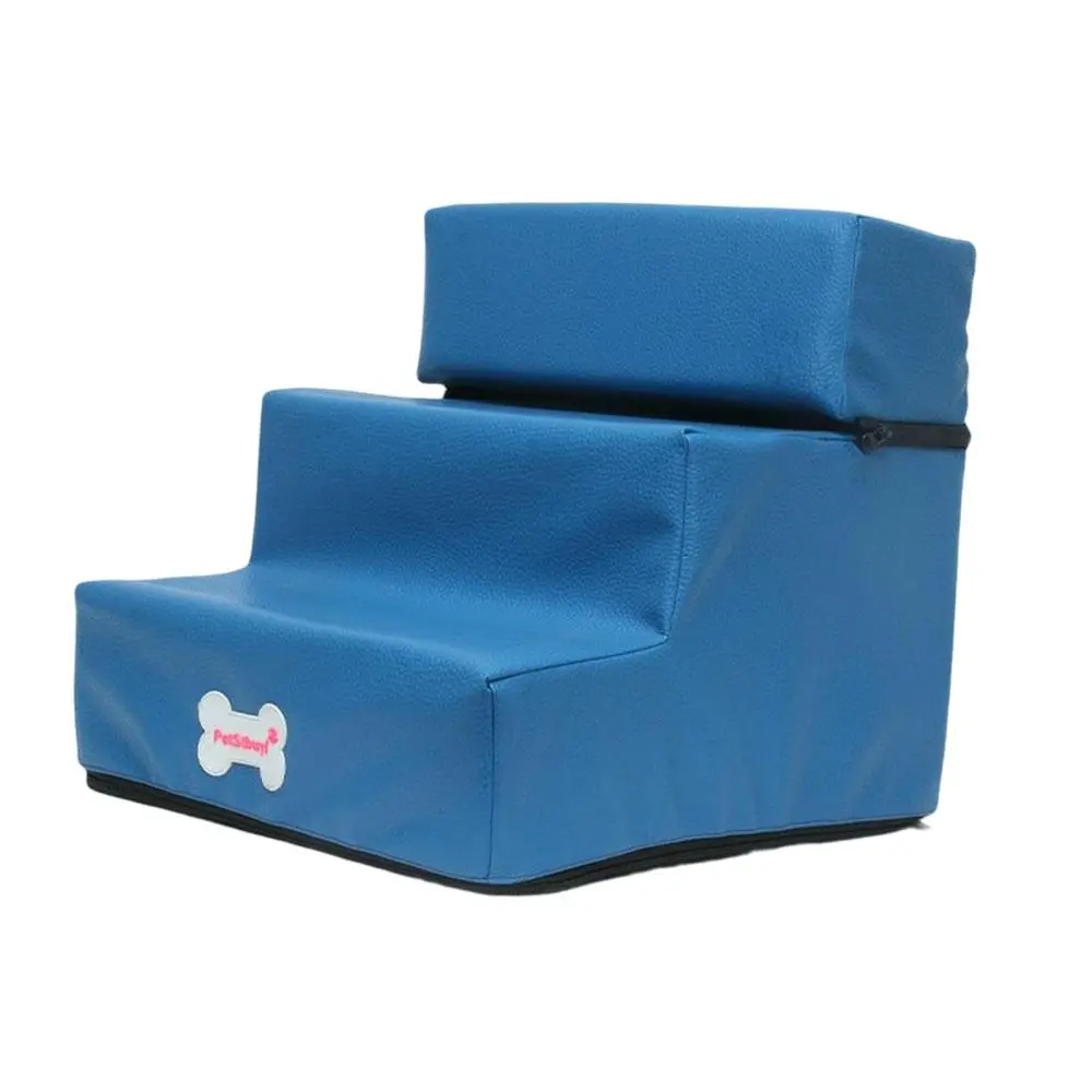 Soft Dog Stairs Pet Ramp Ladder Removable Cover Anti Slip Climbing 3 Steps Stairs Puppy Pet Supplies Slope for Cats Bed Sofa Couch