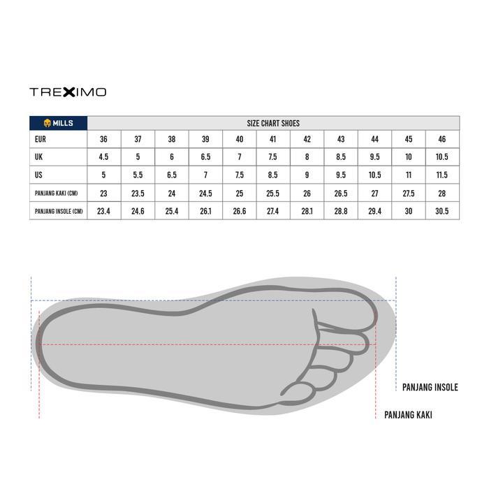 GAJIAN SALE MILLS SEPATU LARI RUNNING SHOES TREXIMO VISION WHITE/LT.GREY/BLACK 9103409 - Wht/LGry/Blk, 36