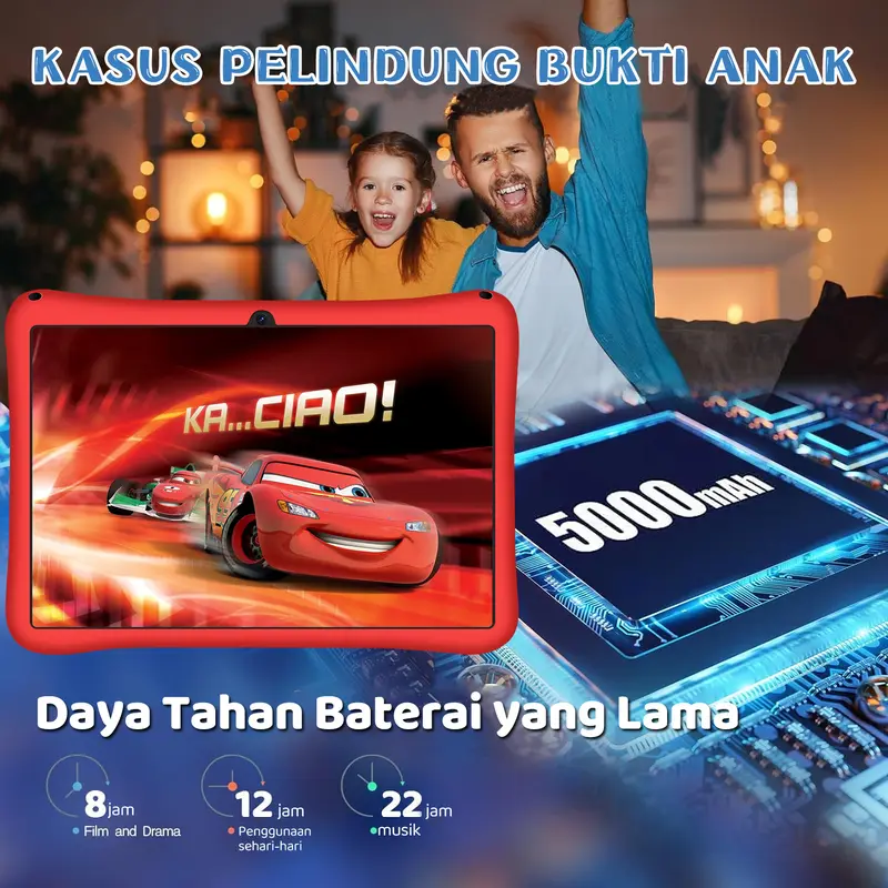 【Bisa COD】Hancdon TAB STUDY KIDS Tablet Anak F12 Astronout Version Tablet Anak Tablet Astronout IPS Screen Tablet Edukasi asi / Wifi-Hotspot  10.1inch Layar Bluetooth Kamera 7