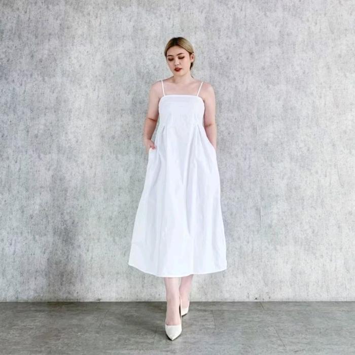 Jual Napoli Sleeveless Dress Midi Wanita Casual Sexy Tanpa Lengan Gaun  Panjang Simple - Black, S-M - Kota Administrasi Jakarta Pusat - Indopattern  | Tokopedia